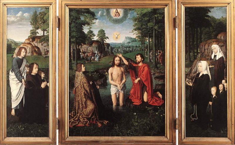 DAVID, Gerard Triptych of Jan Des Trompes  sdf Norge oil painting art